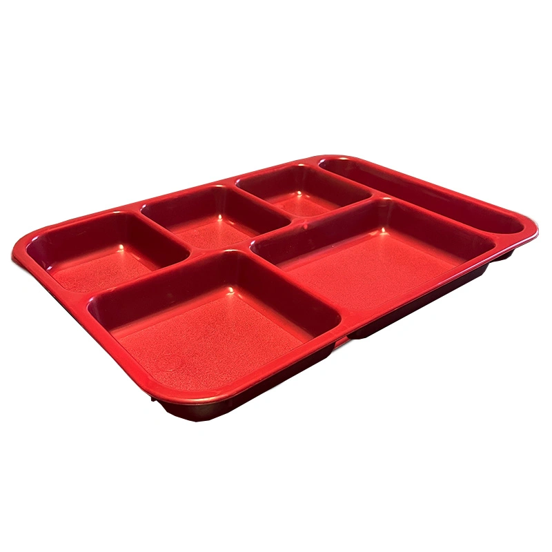 PPST-28 Six Compartment Deep School Cafeteria Tray